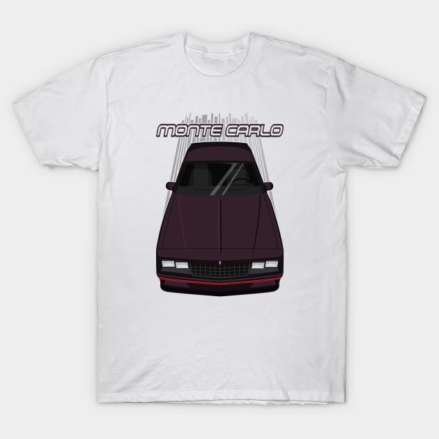 Chevrolet Monte Carlo 1984 - 1989 - maroon T-Shirt by V8social